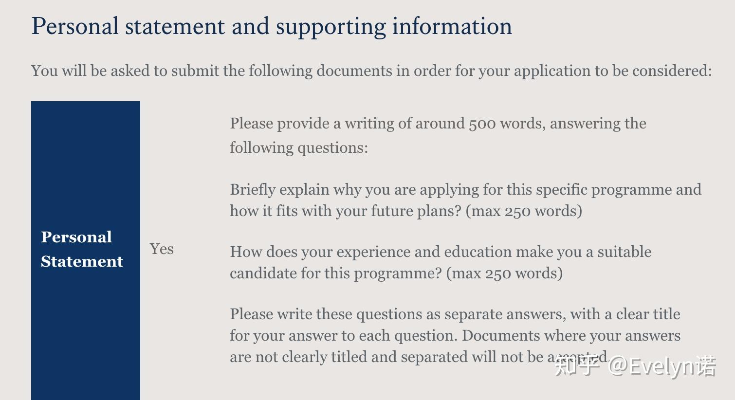 kcl personal statement requirements