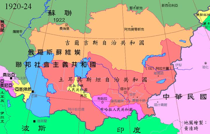 俄国对中亚以及我国西北地区的侵占