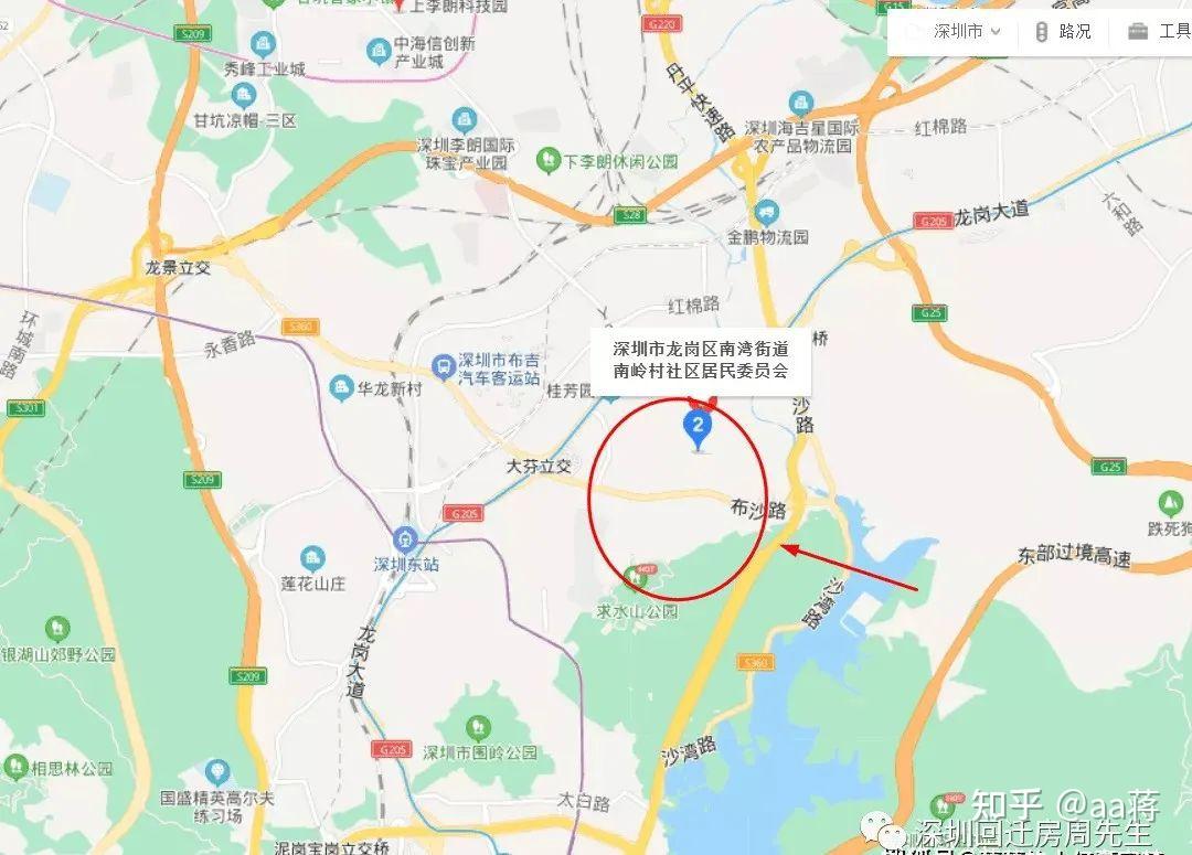 深圳市南湾街道地图图片