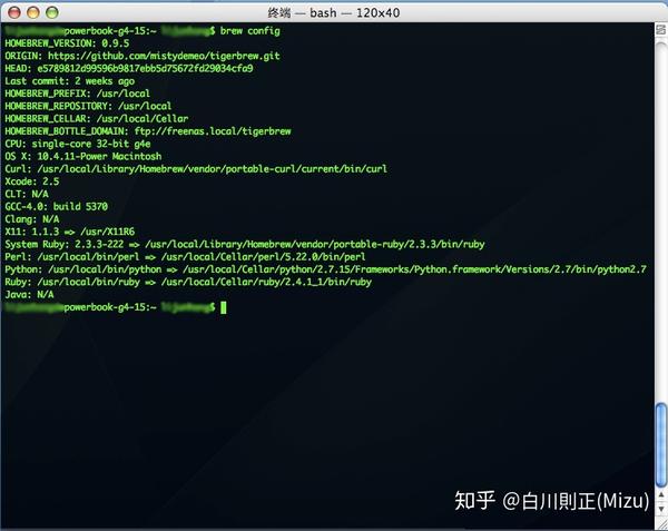 Tigerbrew——给老Mac用的Homebrew 知乎
