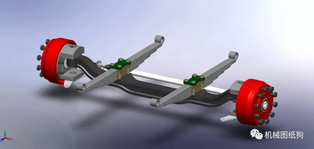 工程机械bandicam悬挂系统简易结构3d图纸step格式