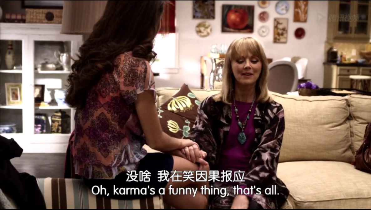 karma/因果报应/原文 oh,karmais a funny thing.