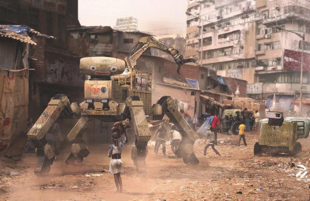 除了擅长于在电脑屏幕前绘制机械和废土风设计,他在手绘的水平上也是