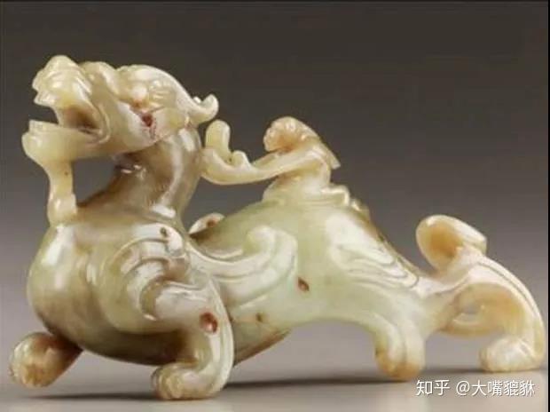 中国古美術　明時代　古玉石 和田玉 山海經 聚財富瑞獸 神獸貔貅(F-31) mqdefault.jpg