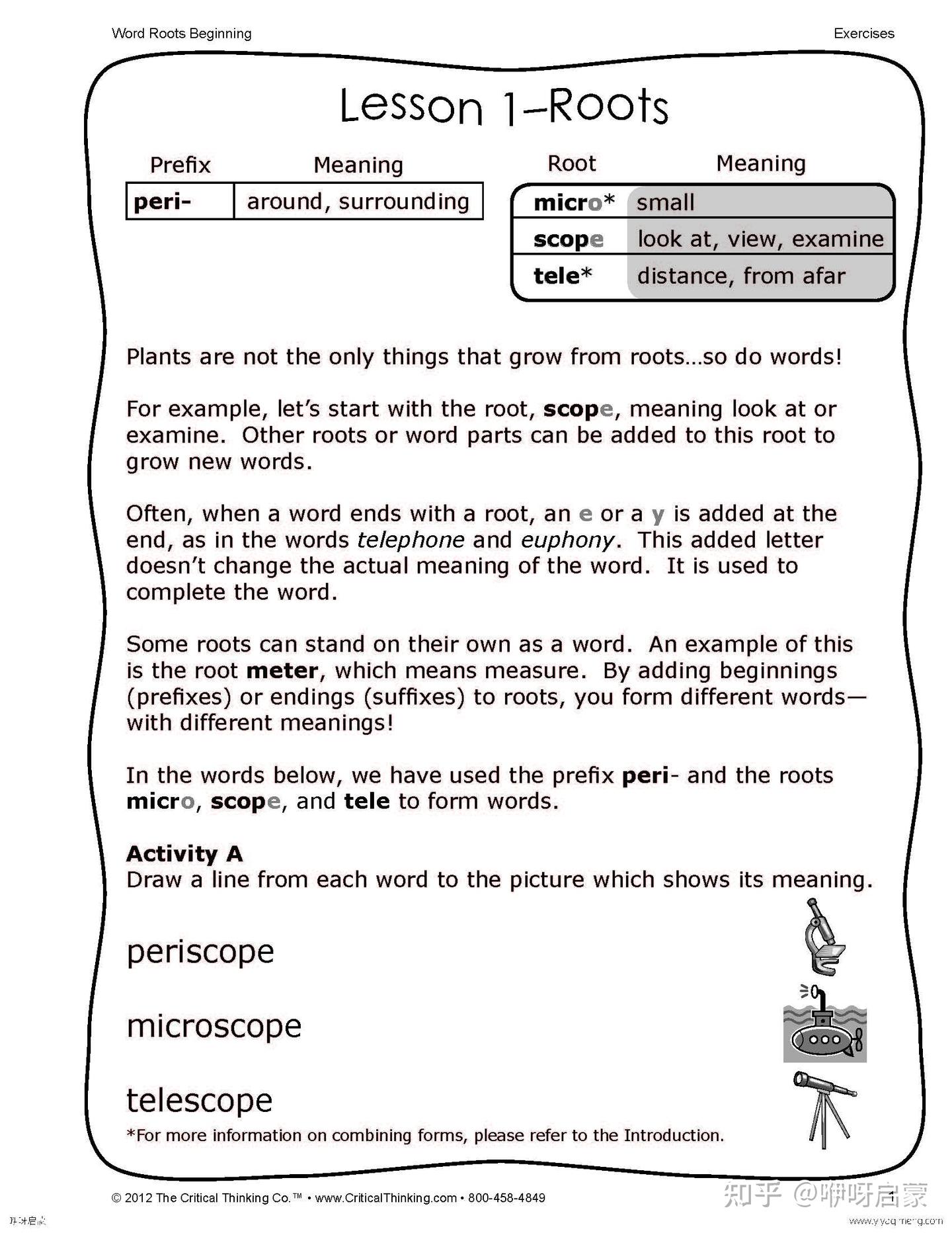 Word Roots 英文词根教材PDF 带练习册 - 知乎