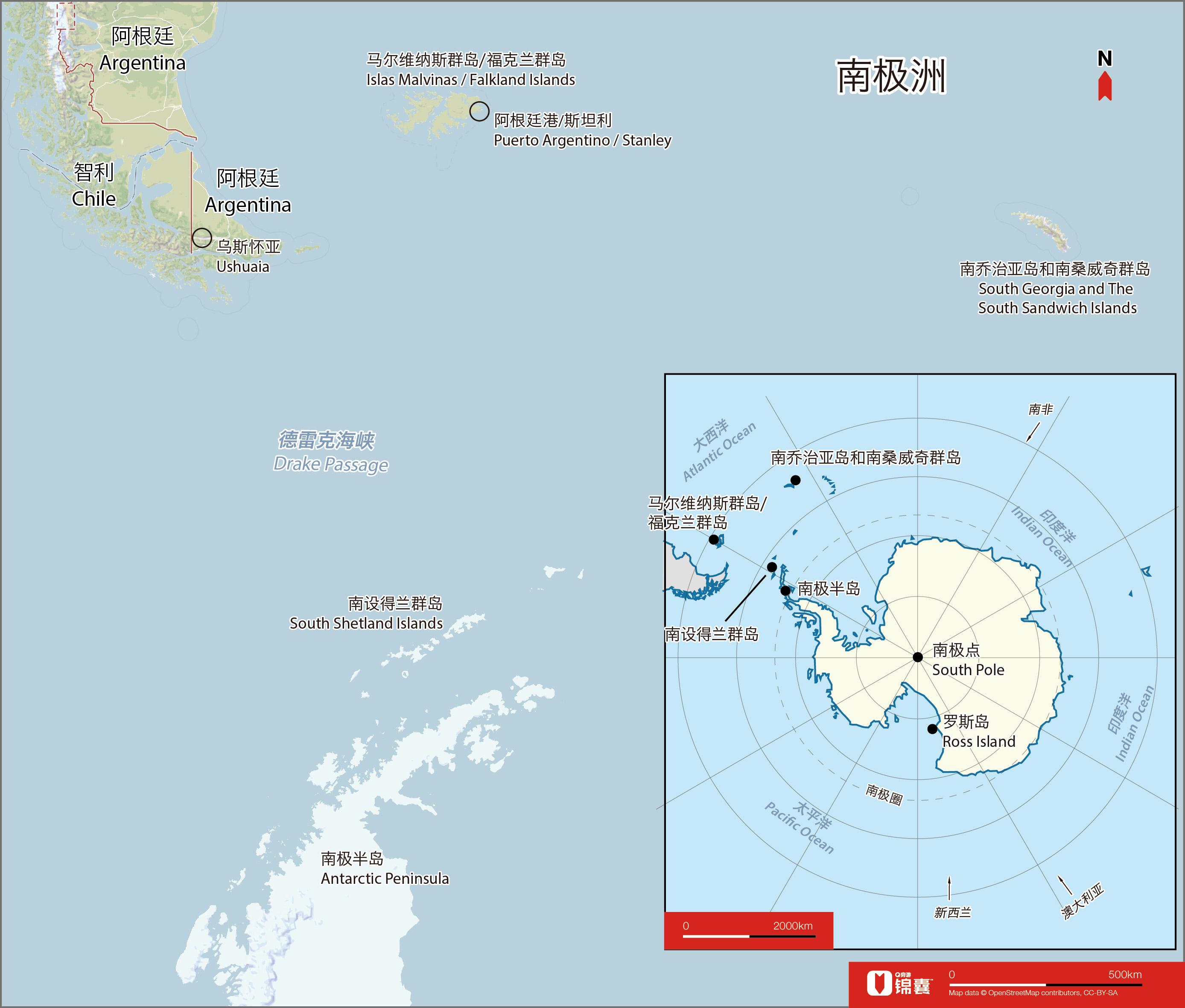 德雷克海峡位置图片