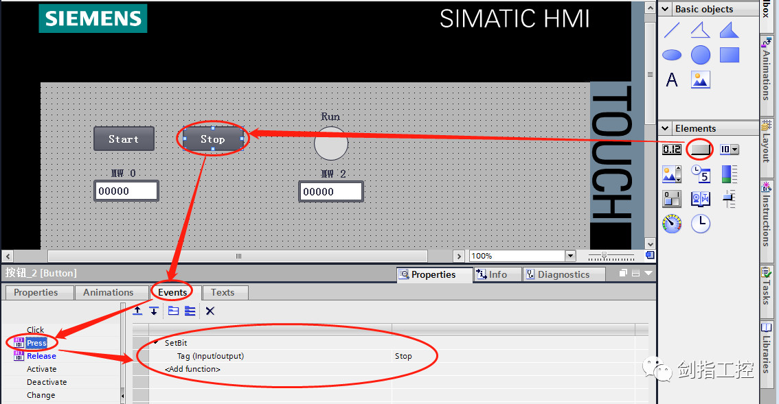 tia portal hmi time format io field