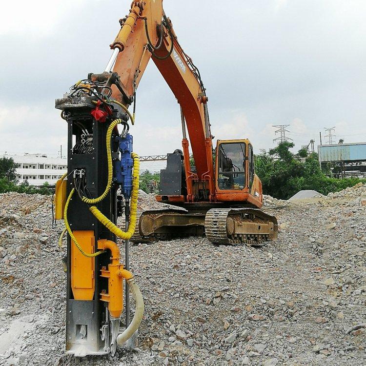 岩石钻孔劈裂一体机露天矿山打孔分裂一体机挖机改装钻裂一体机