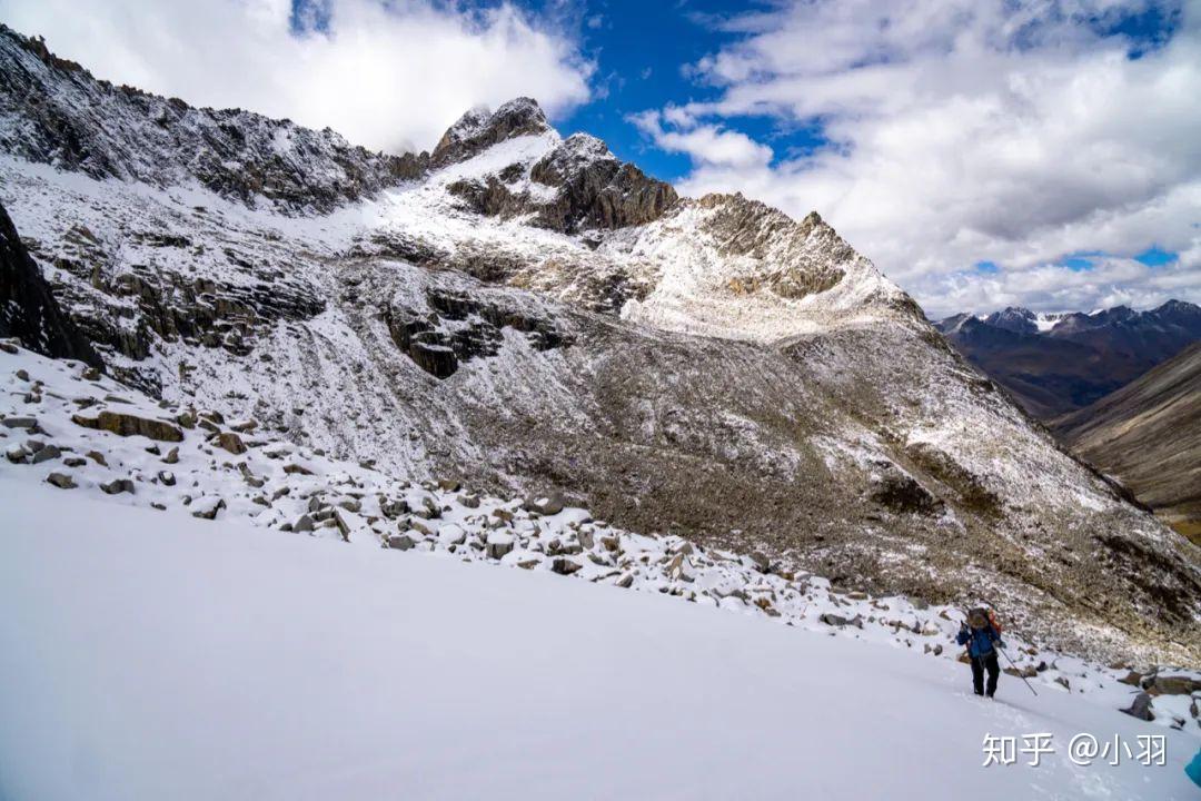 念青東的山暴雪寒風冰川棕熊