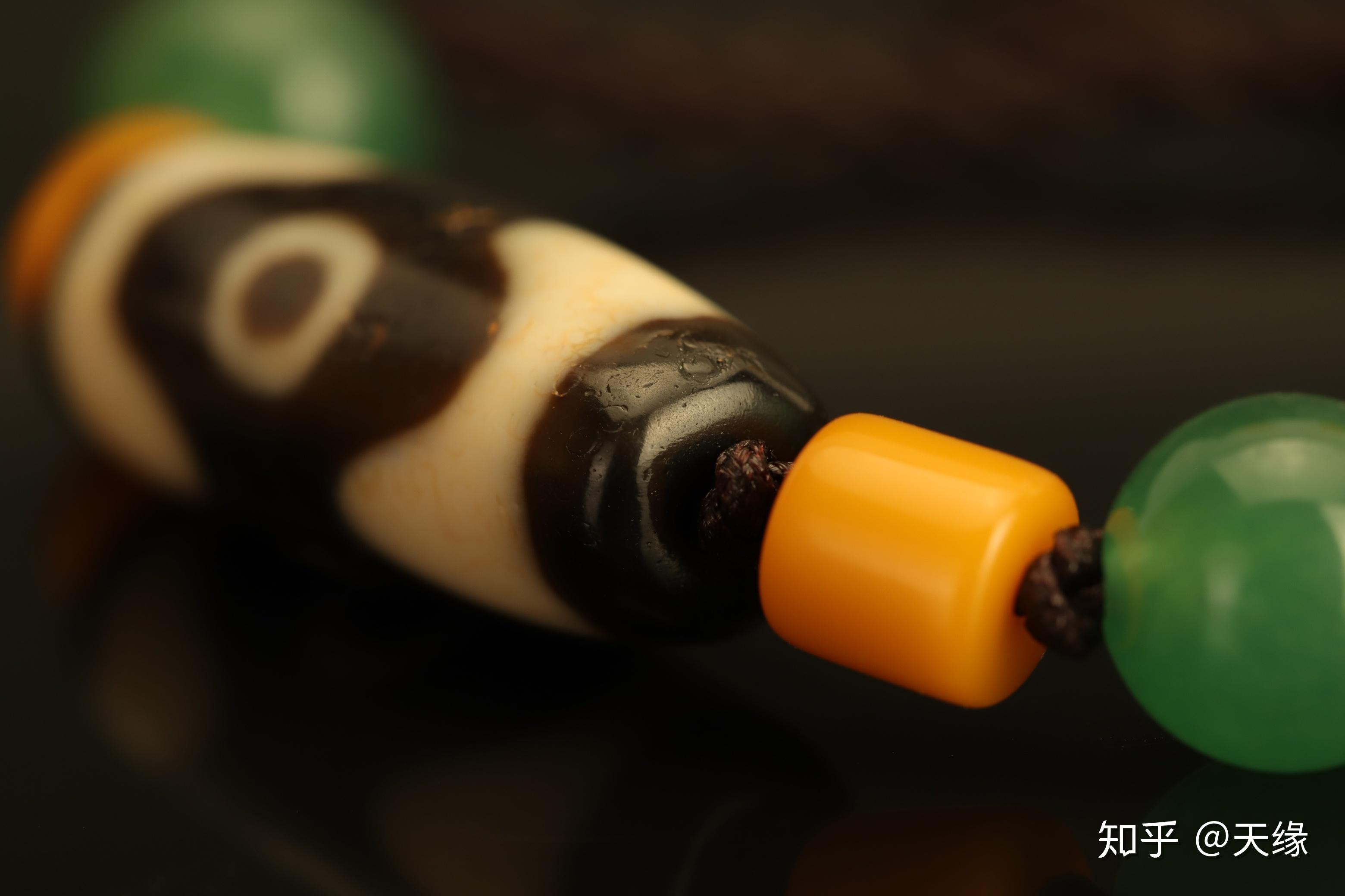 虎牙三眼天珠手串