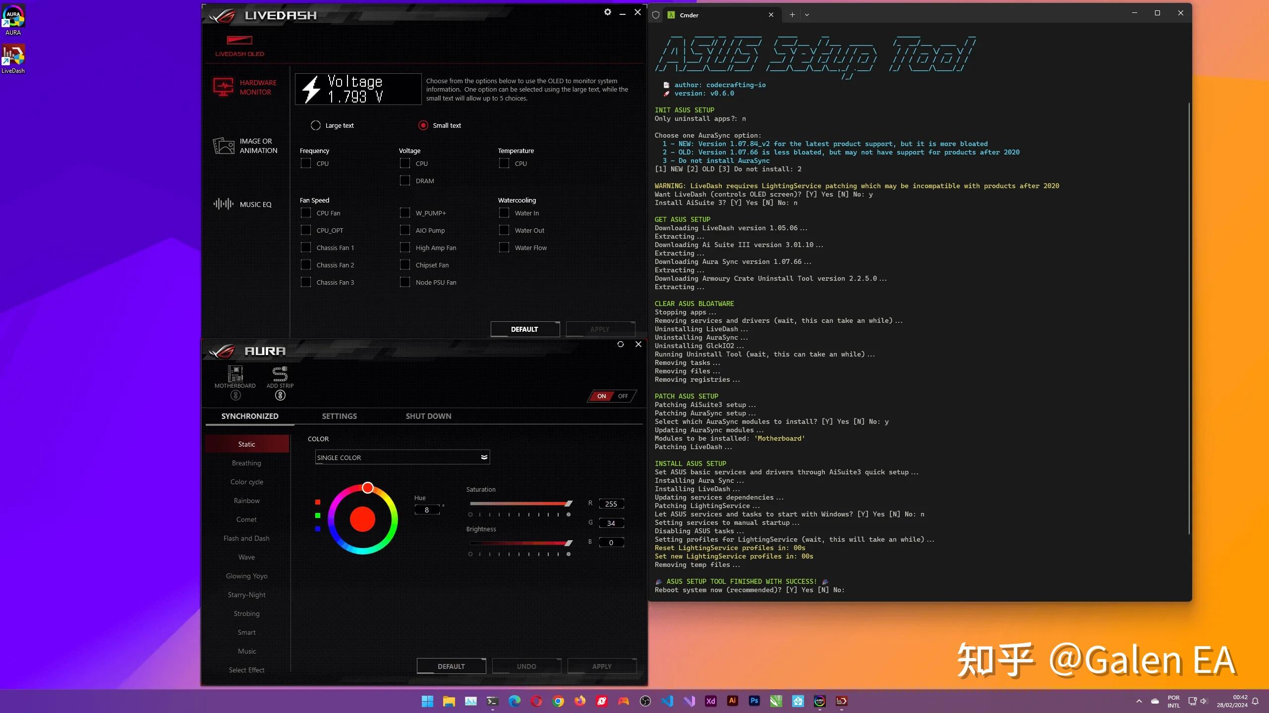  armoury crate asio sys setup exe error