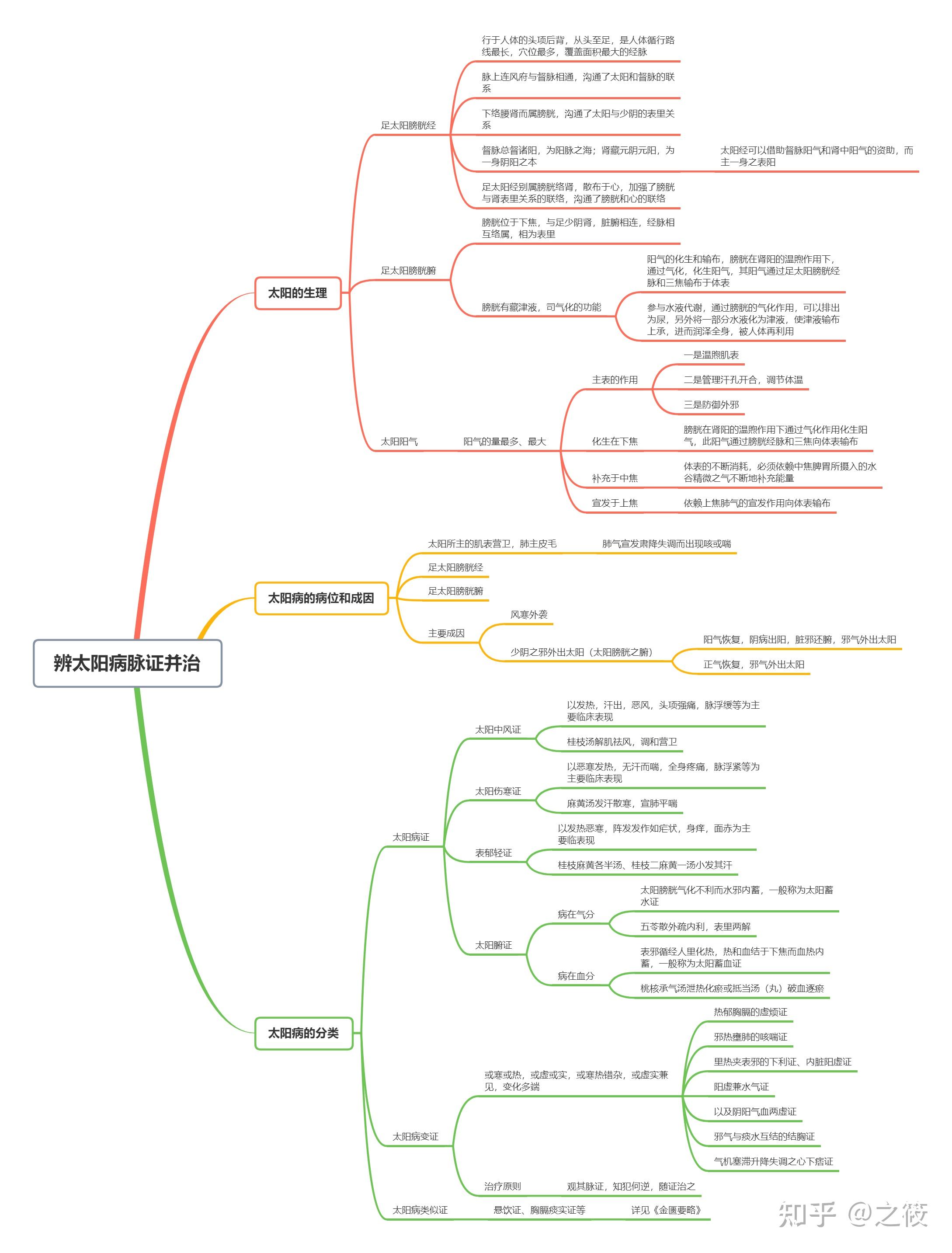 太阳病思维导图下载图片