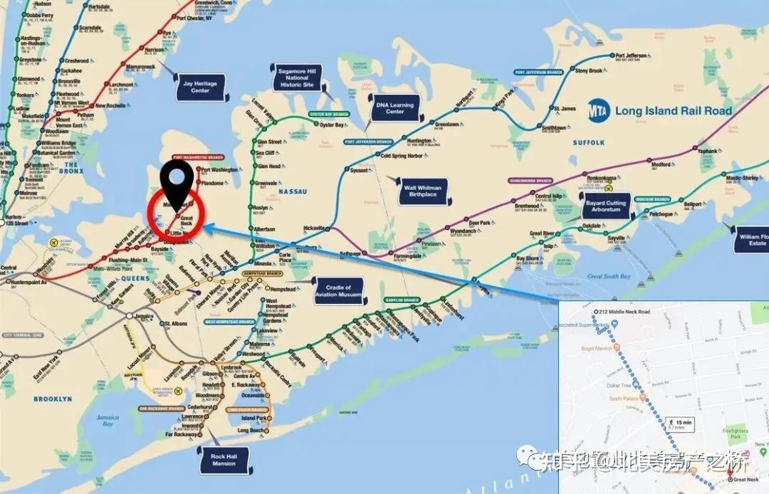 neck)地区,距美国著名的华人聚居区法拉盛和中心商务区仅十多分钟车程