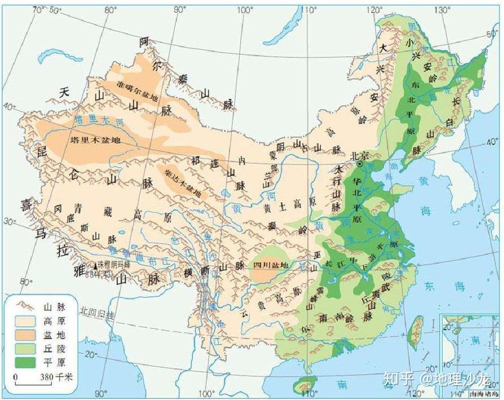 五种基本地形类型平原、高原、丘陵、山地和盆地,各有什么特点? - 知乎