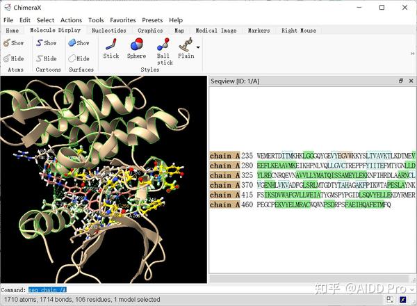 手把手教你使用ChimeraX进行蛋白-配体相互作用的分析与绘图（中篇） - 知乎
