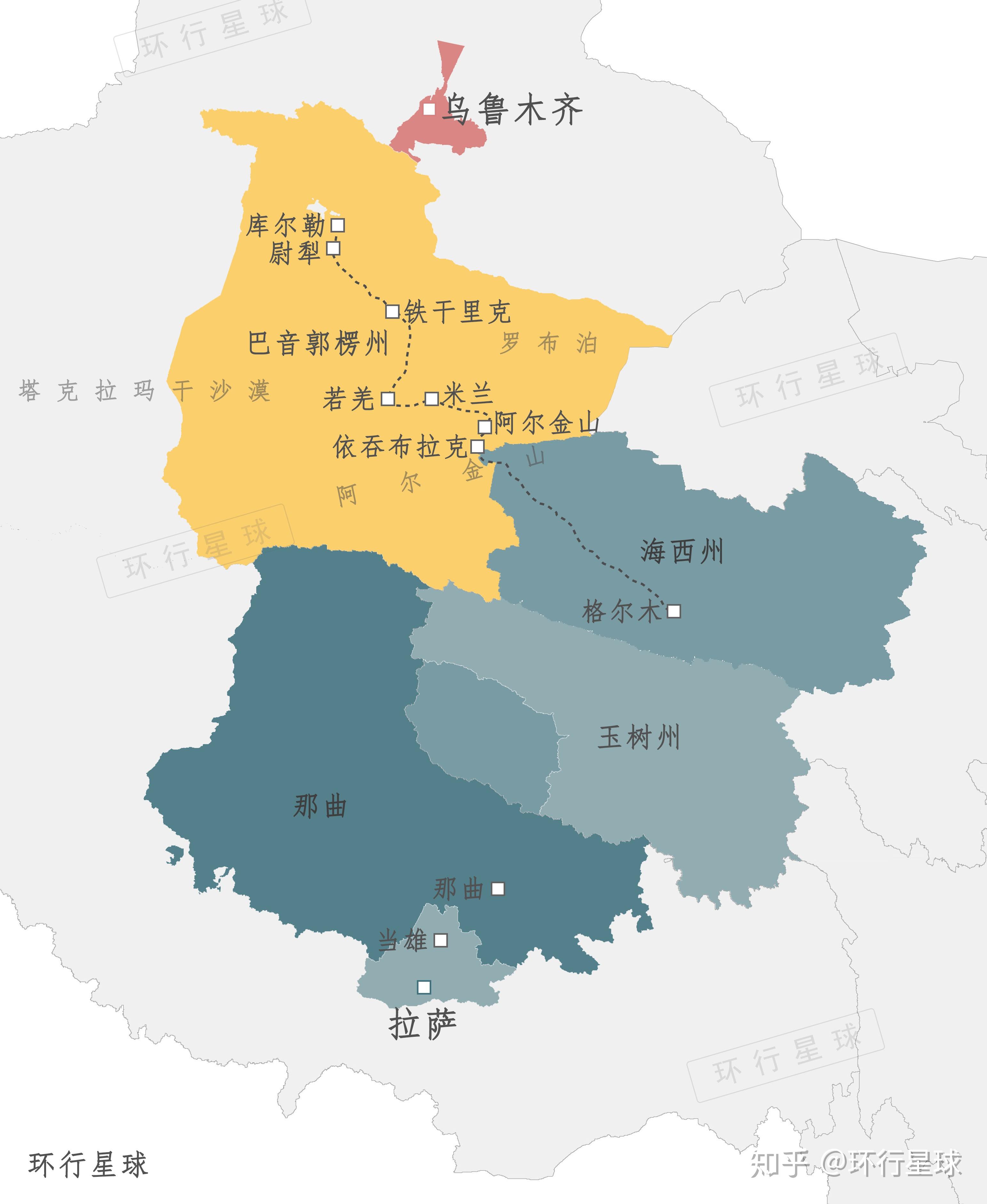 新疆巴州地图高清版图片