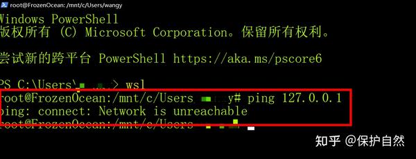 Wsl2 Network Unreachable ping ip 