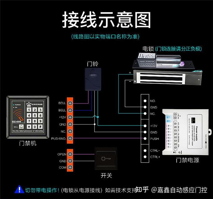 盖卓电子门禁系统一体机双门电磁锁磁力锁刷卡锁密码玻璃门禁锁699