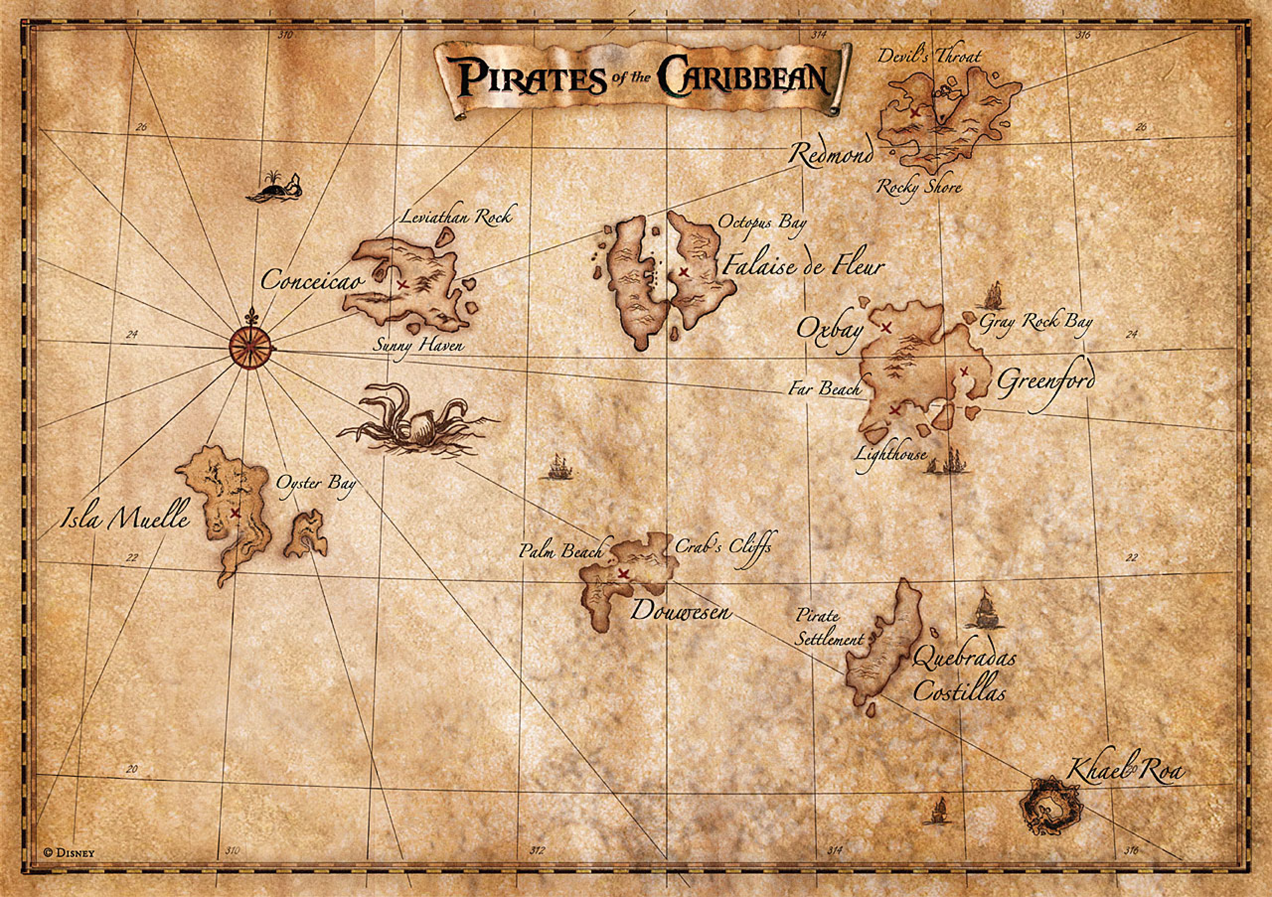 复古风格海盗船地图背景平面设计图片素材-编号28183356-图行天下