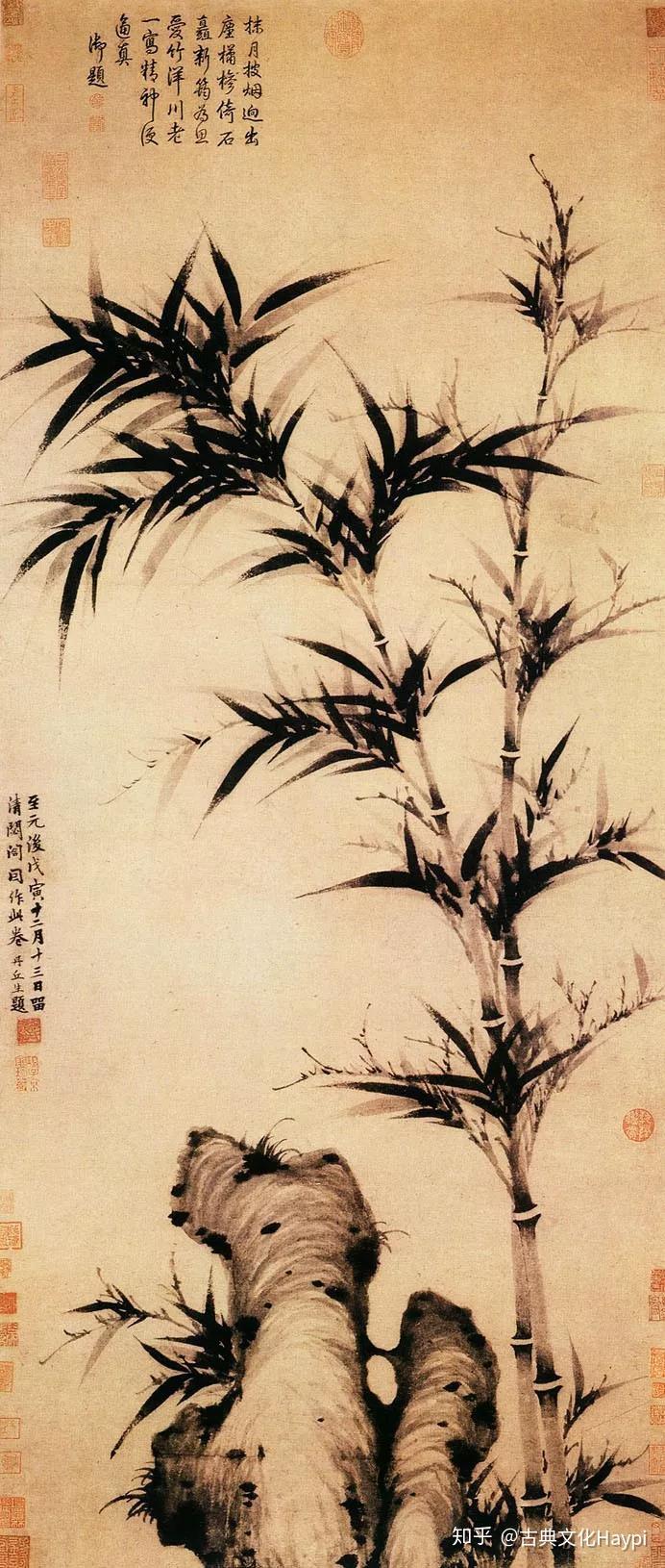 墨竹圖2 国画“四君子”之清风竹影- 知乎