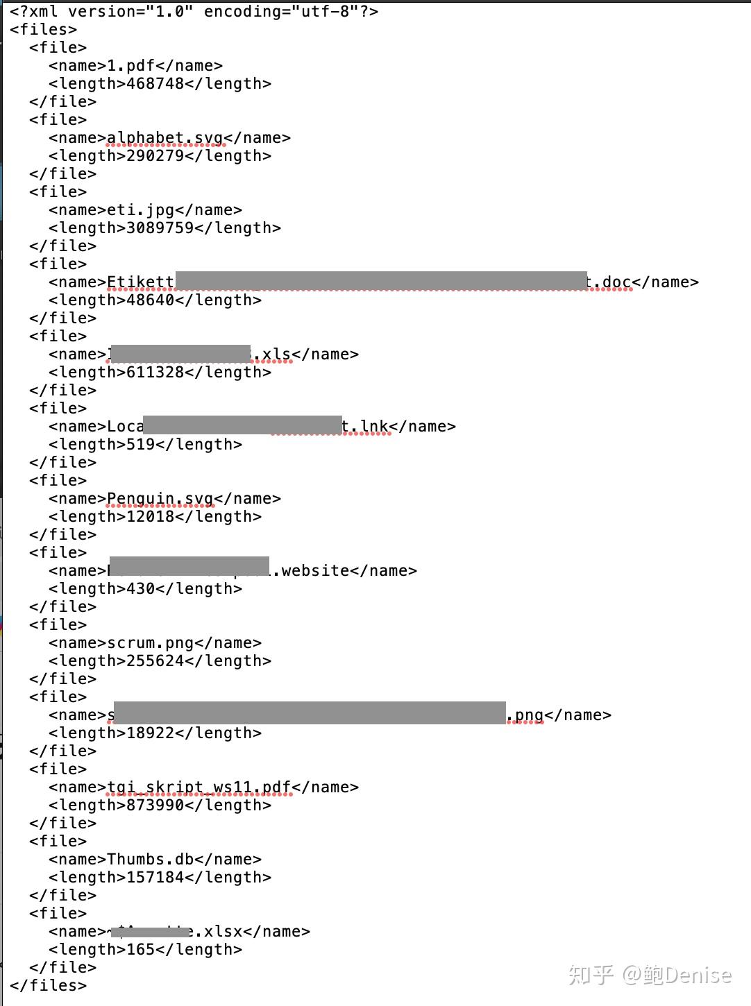 C list xml 