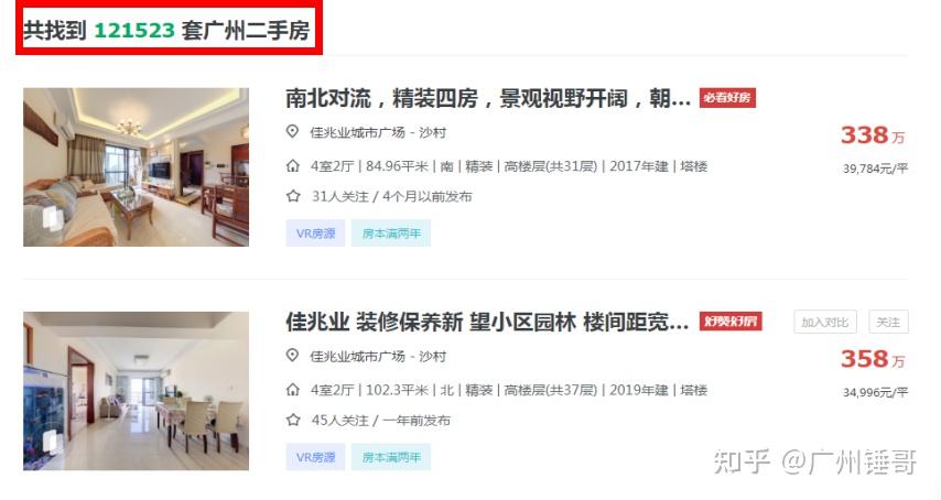 四面楚歌的广州:超12万套二手房放卖 - 知乎