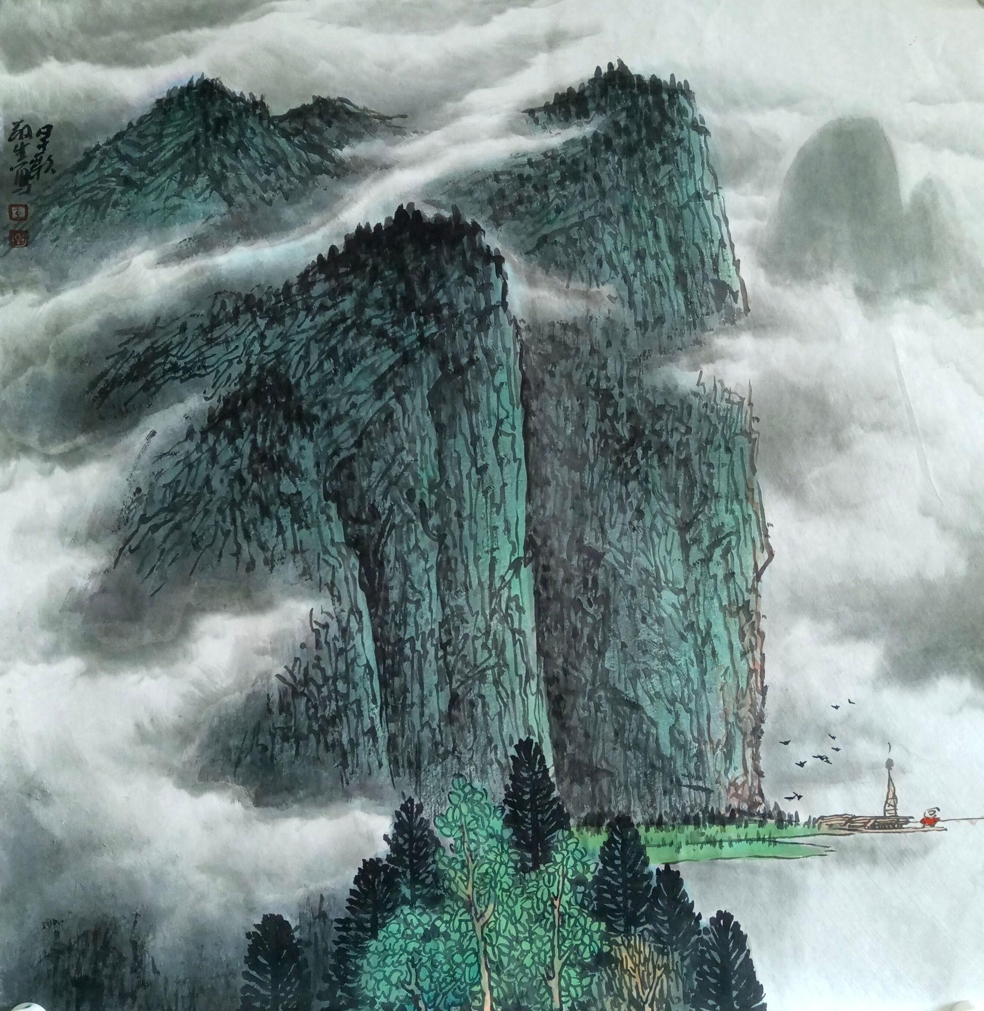 天地存大美王敬生山水画作品赏析之一