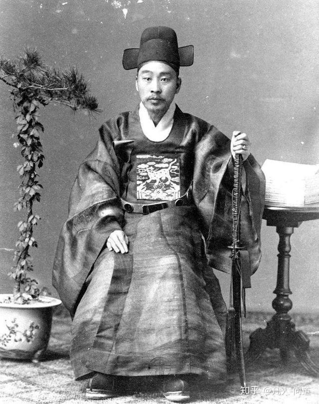 李熙年幼,即位后尊生父昰应为大院君.