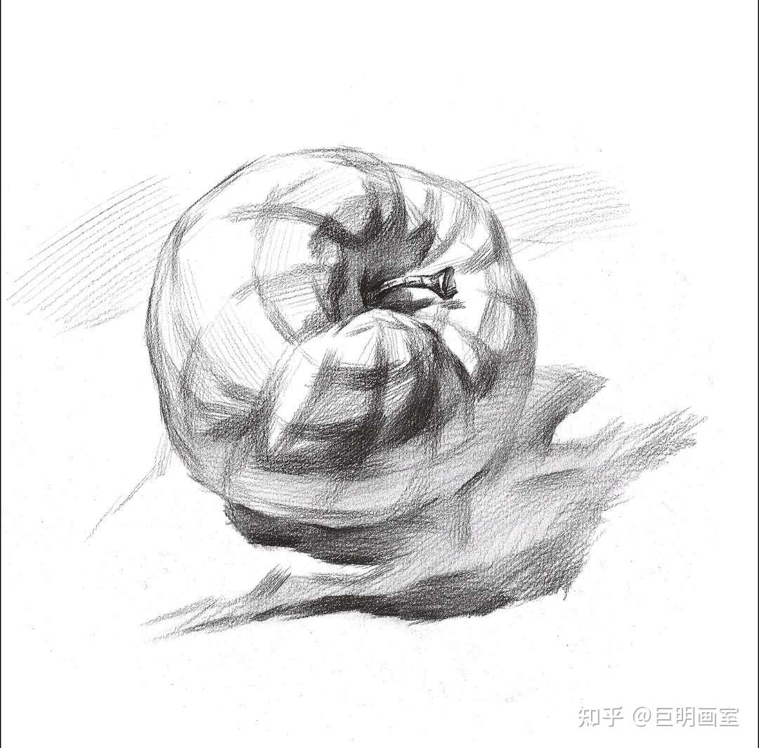 素描靜物蘋果