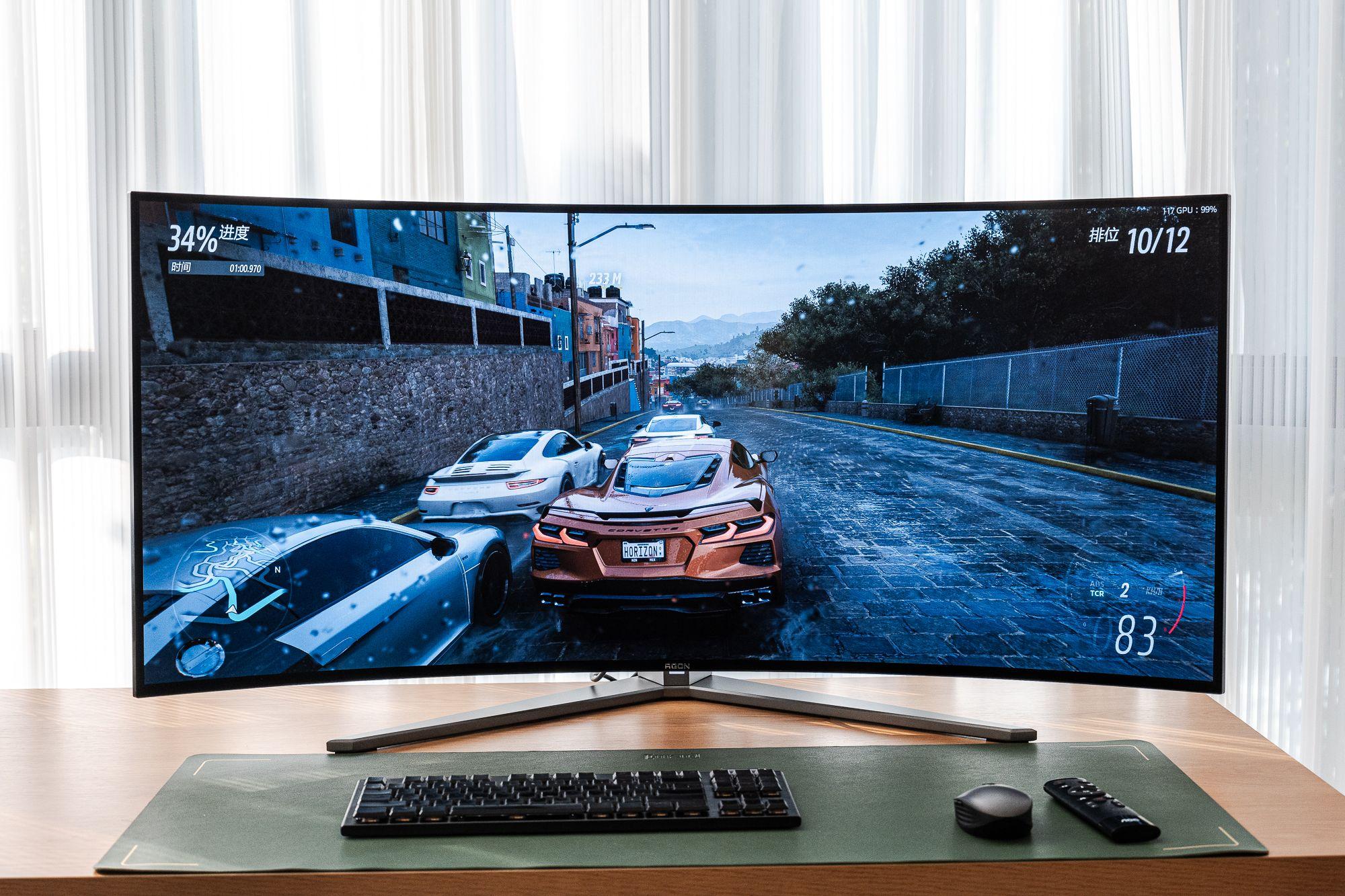 240hzoled800r黄金曲率agonproag456uczdoled电竞显示器