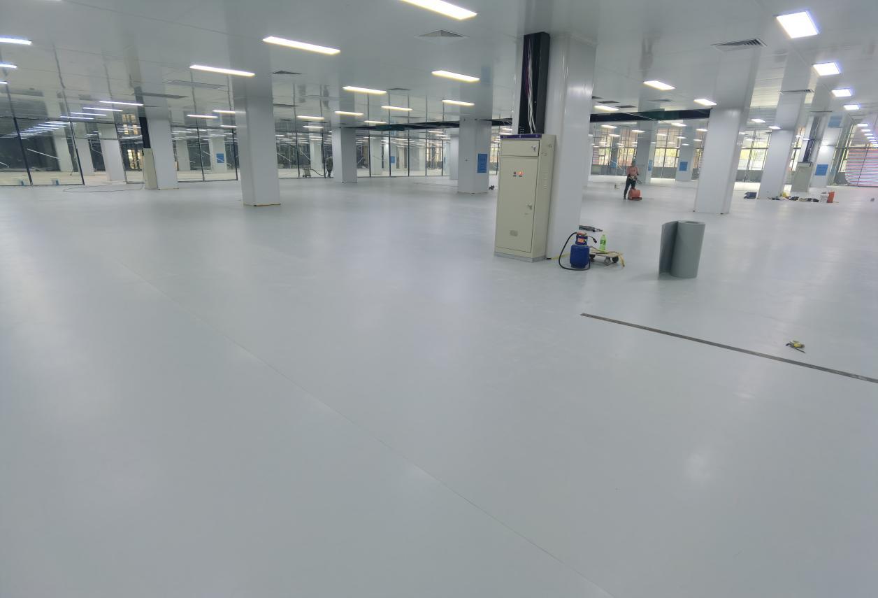 上市企业艾华集团生产车间铺装科洛弗高分子工业地板