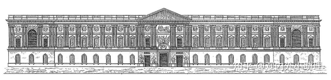 卢浮宫东立面 zhuanlan.zhihu.com