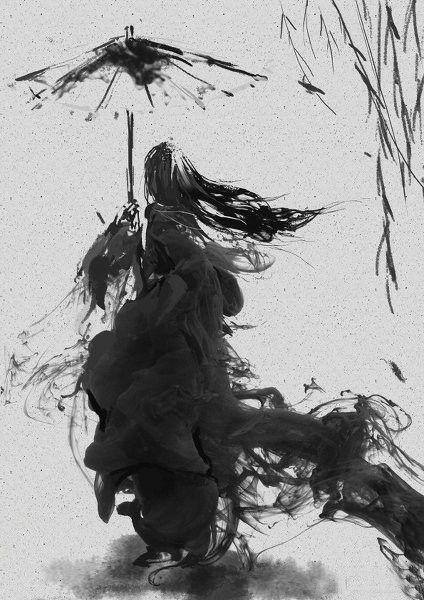 有没有古风背影图片有没有古风黑影背影的图