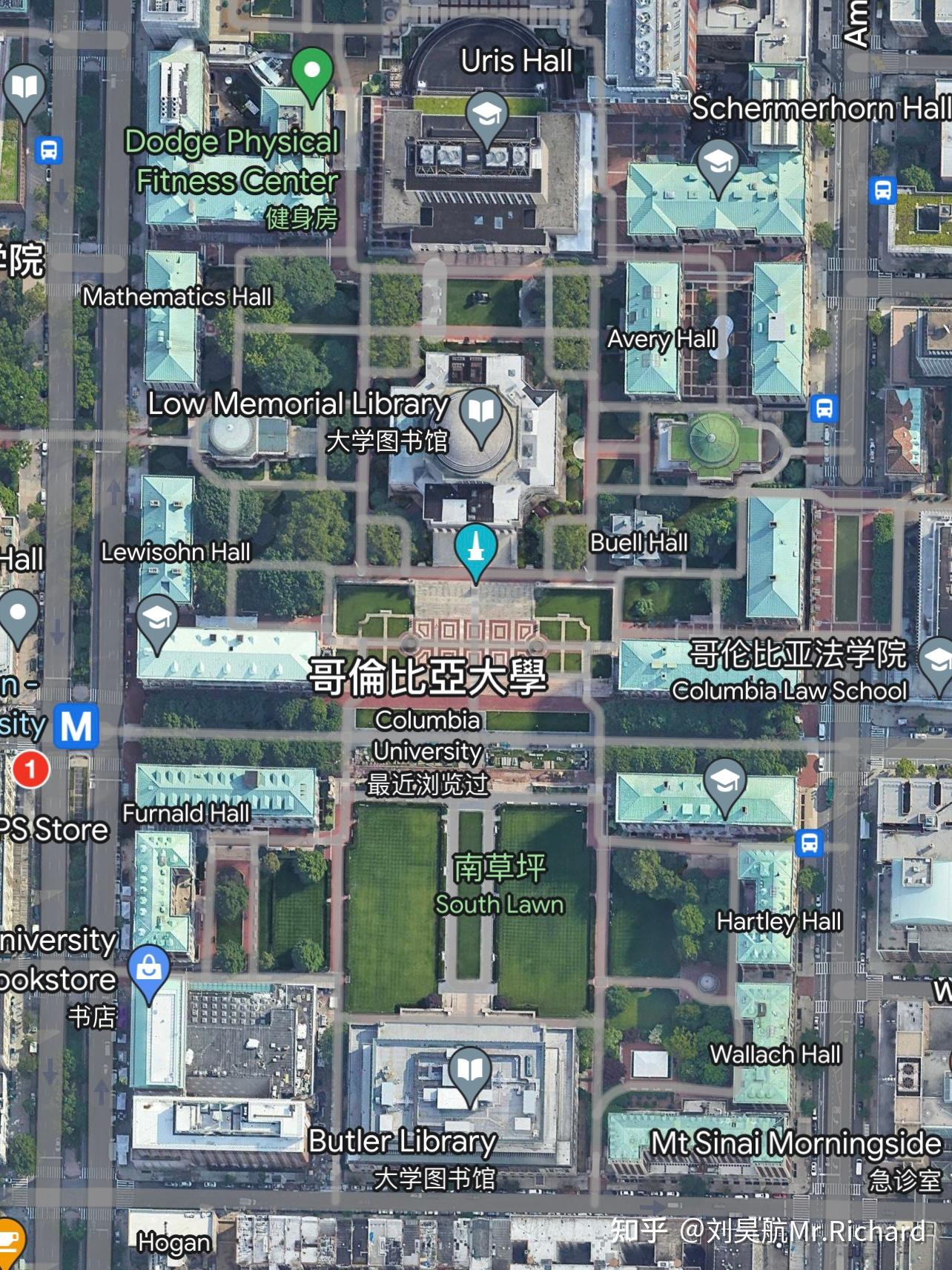 卫星地图俯瞰纽约曼哈顿 - 知乎