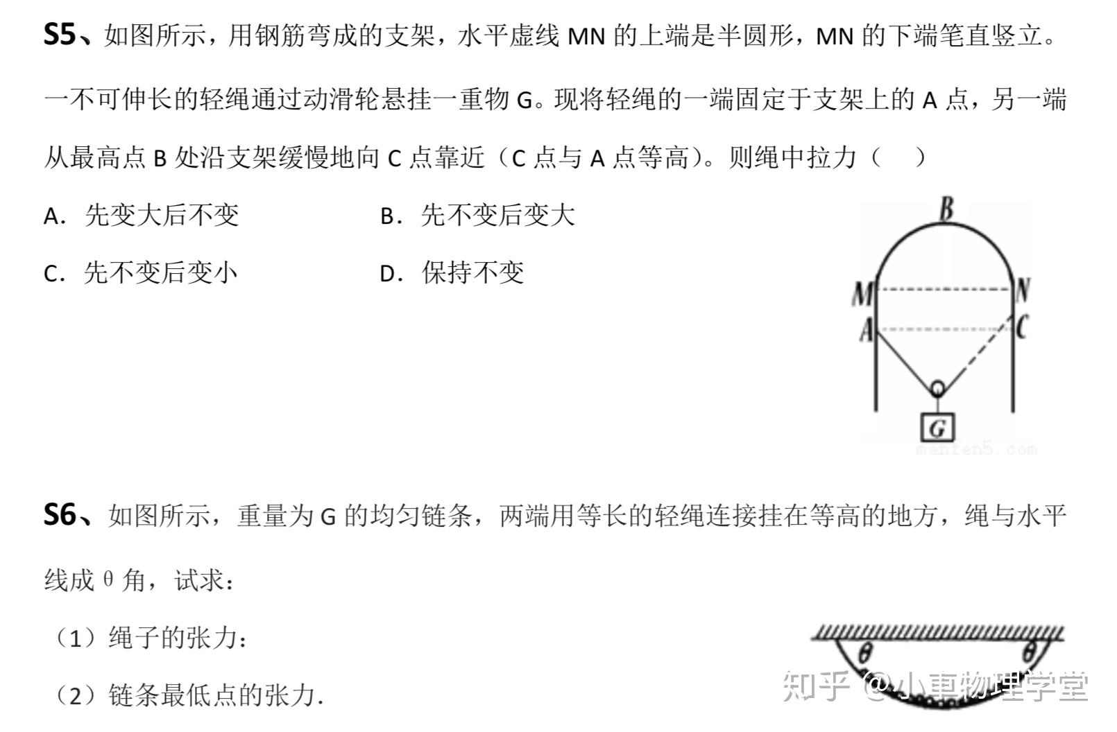 轻绳模型知识点图片