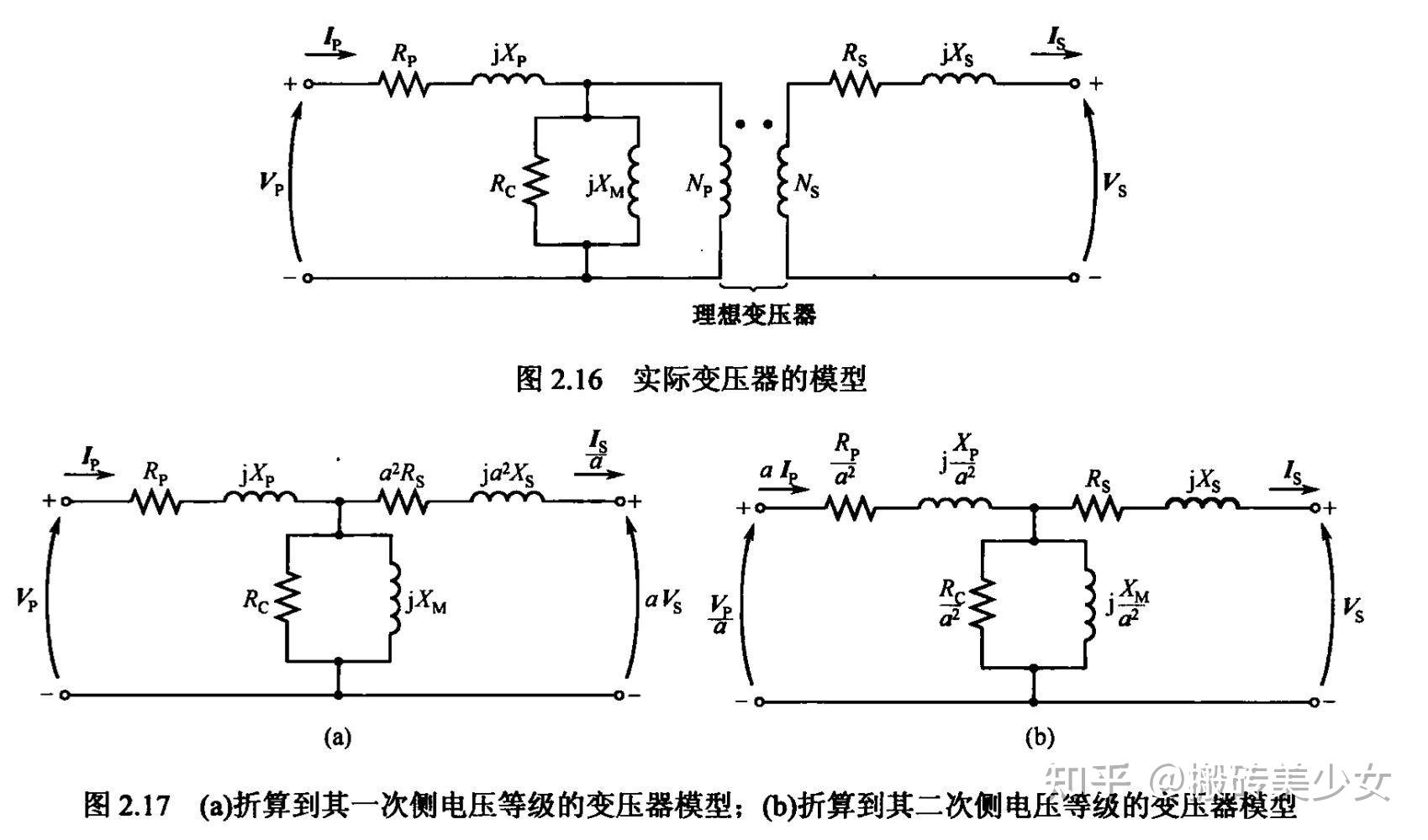 變壓器的近似等效電路