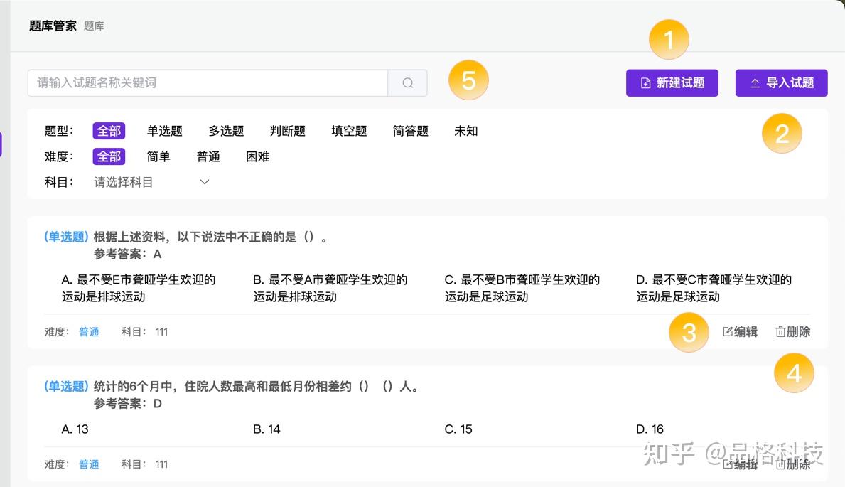 免费题库,word批量导入试题,一键组卷,单机软件-题库管家 - 知乎