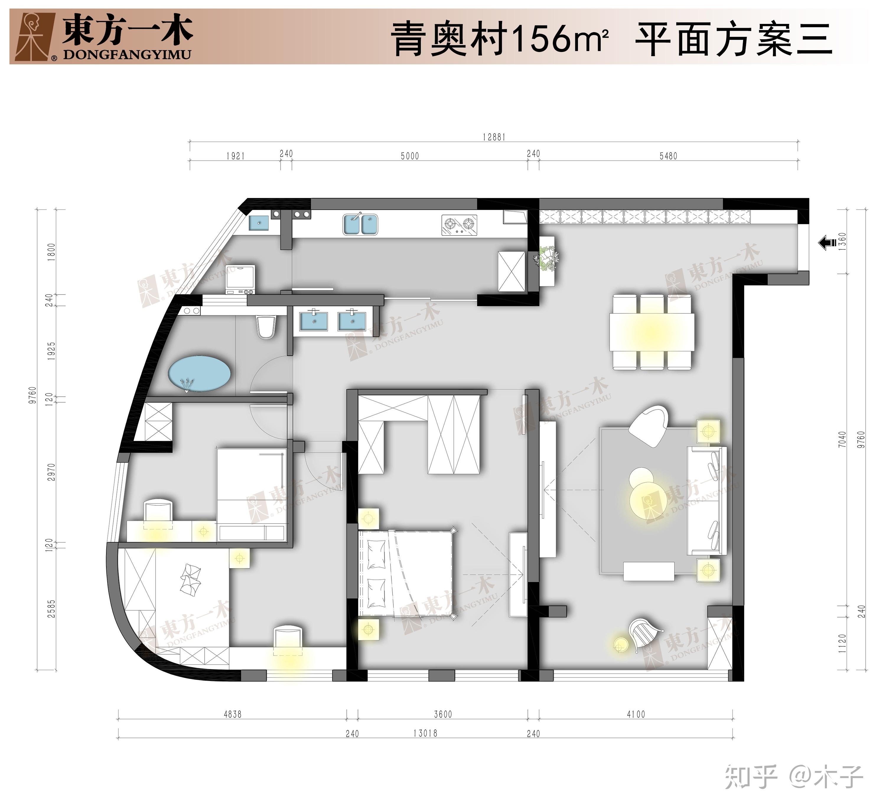 青奥村156平,两房改三房,独卫改双卫,怎么改不影响生活品质?