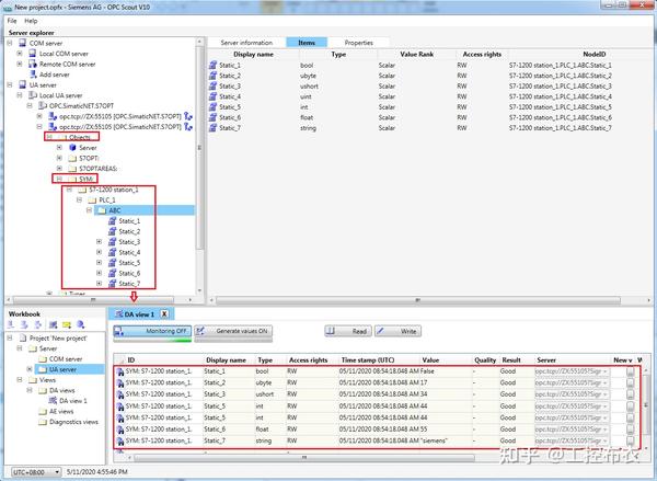 SIMATIC NET 作为 OPC UA 服务器与 S71200 基于以太网的S7通信 知乎