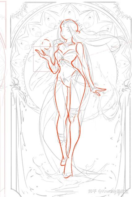 krenz绘画教室优秀作业心得动态与构成0077