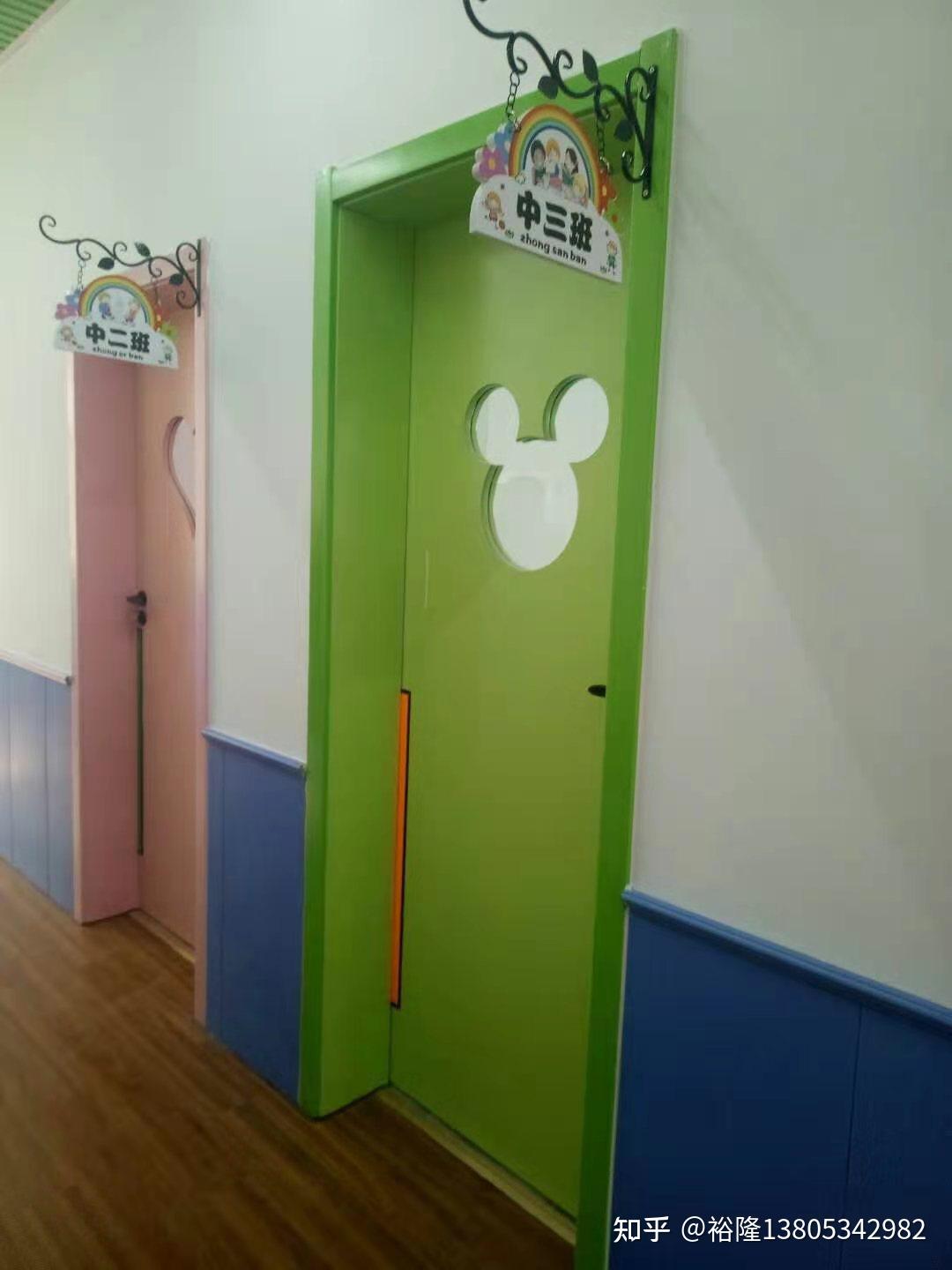 防夹手幼儿园门