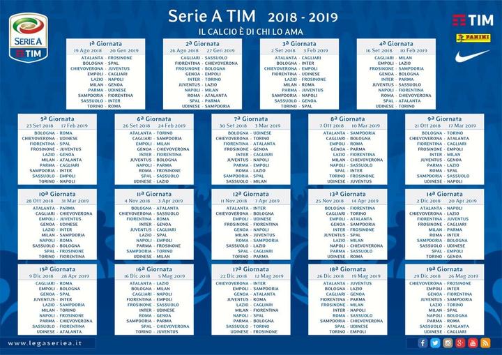 Calendario Sampdoria Serie B 24 25