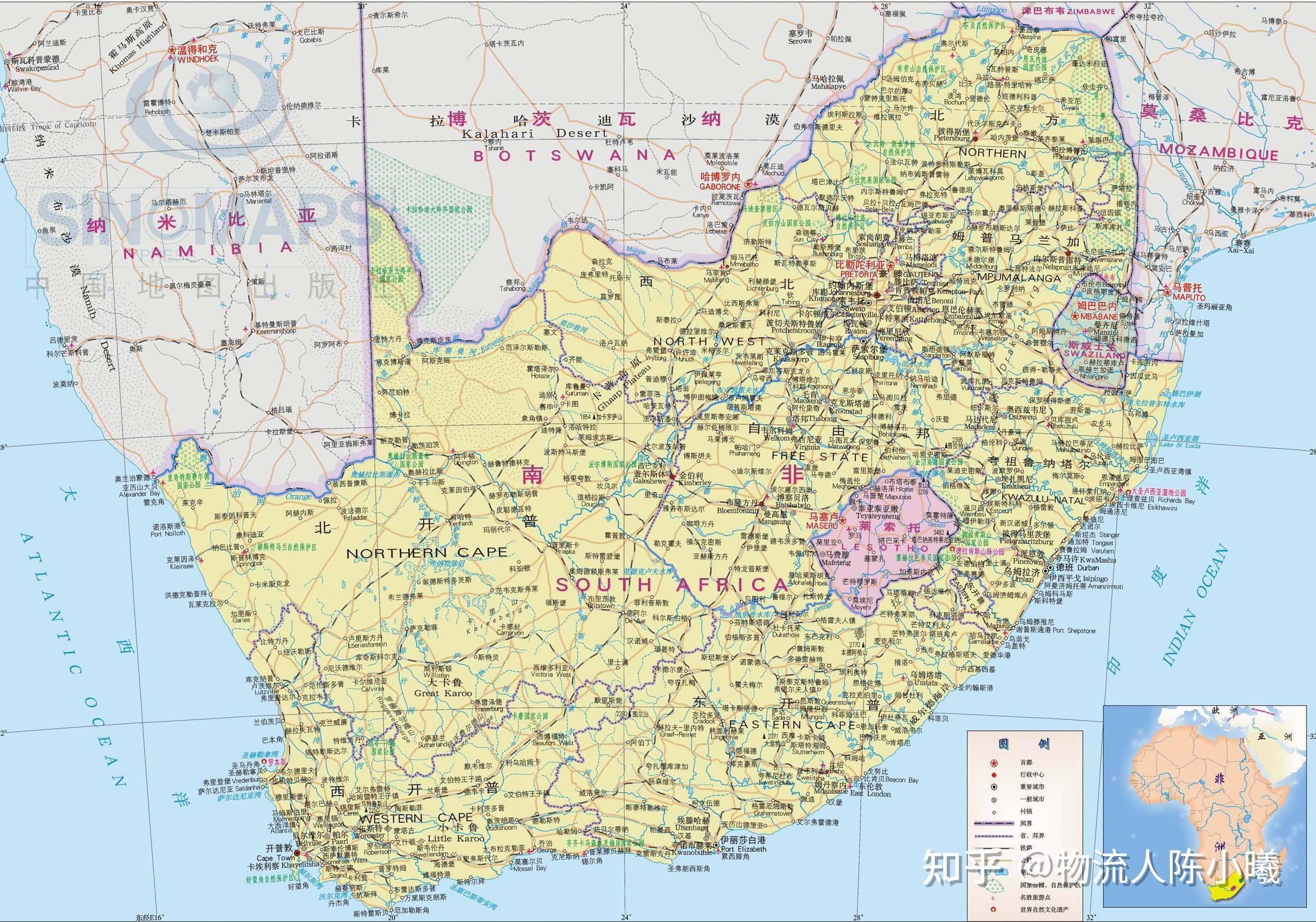 southafrica地图图片