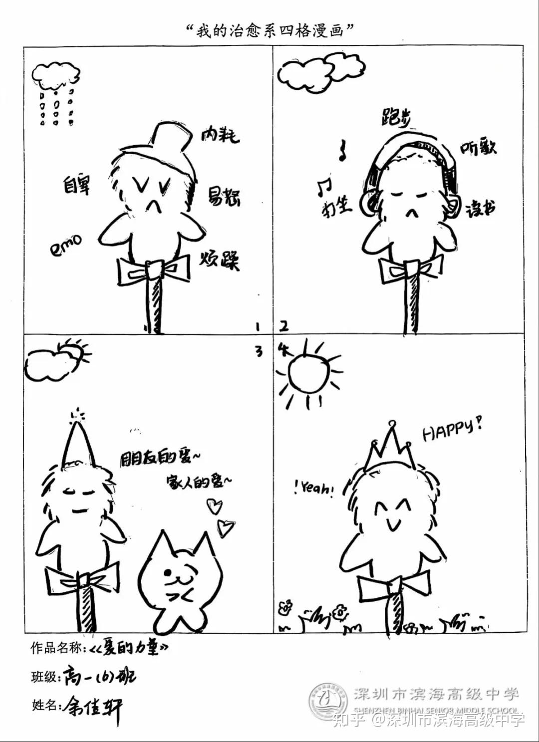 心理漫画自尊图片