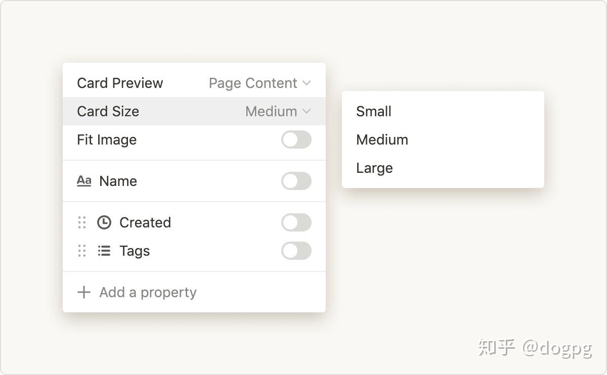 notion新增了卡片多种显示效果