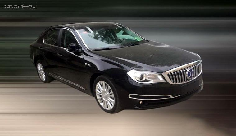 『之前曝光的北汽eh300谍照』新车进气格栅采用直瀑是设计,下格栅条数