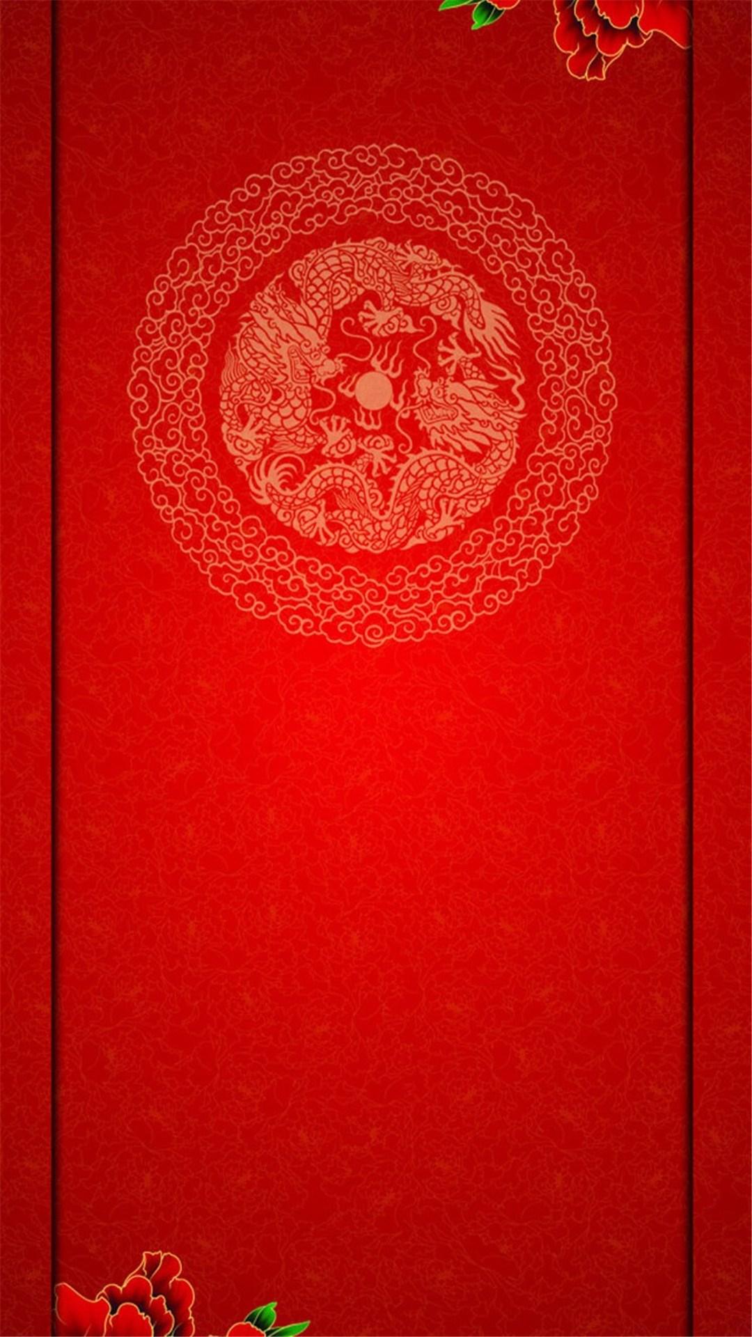 红色喜庆新年剪纸风格背景插画图片下载-正版图片400084689-摄图网