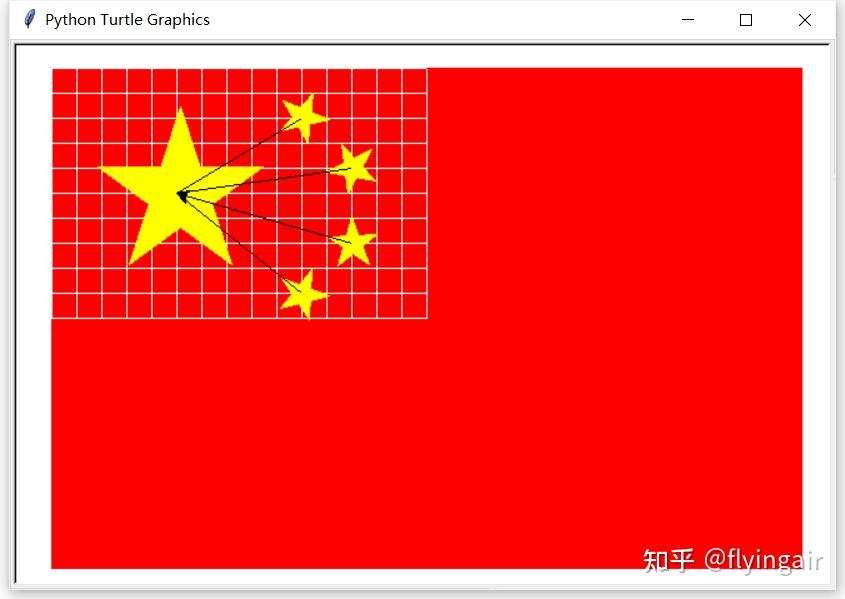 python代码画国旗