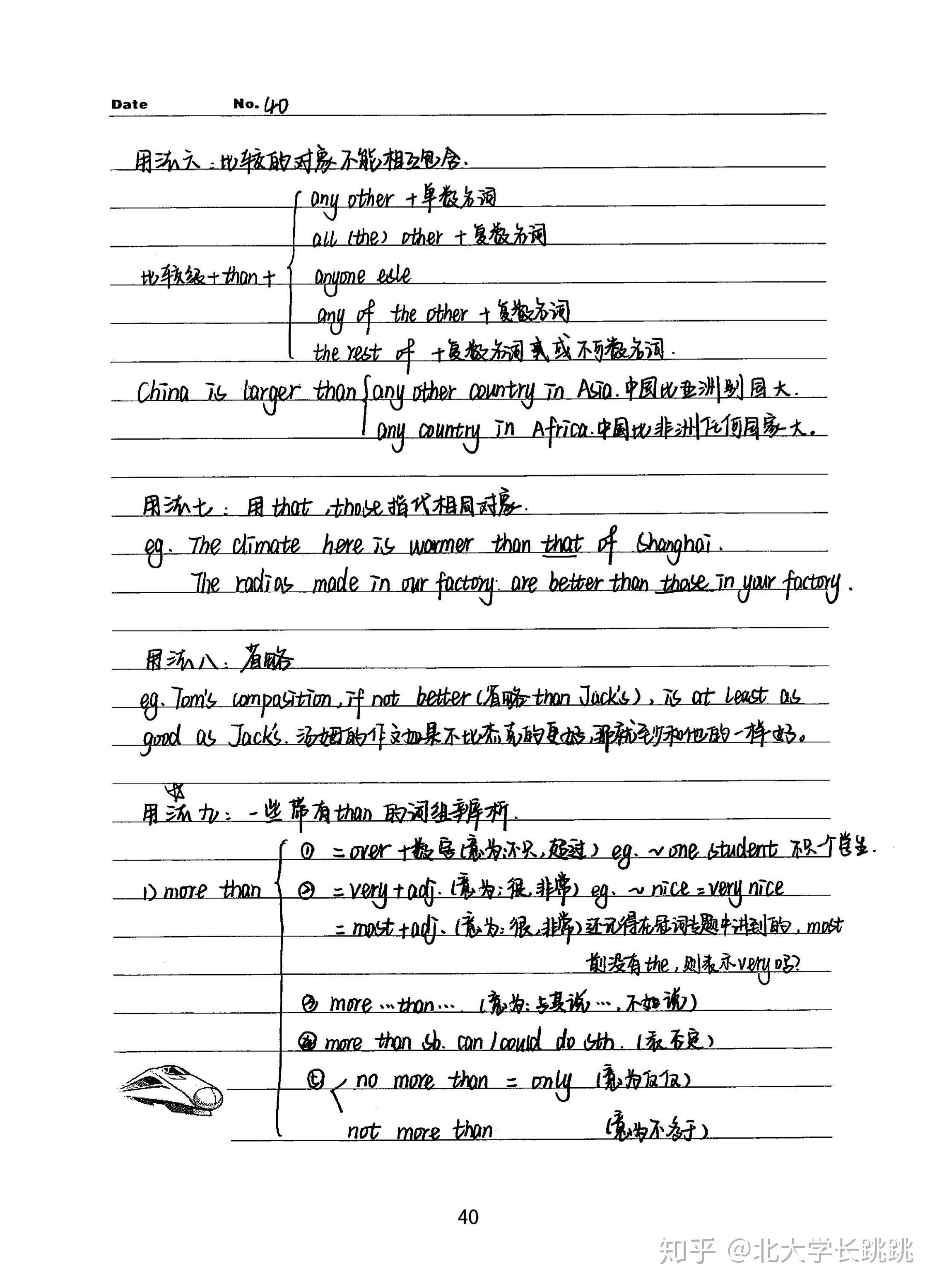 高考英语学霸手写笔记形容词和副词