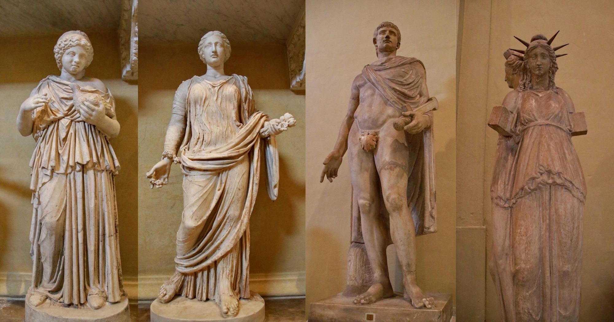 游览1松果庭院庇护克莱门蒂诺馆贾拉蒙特馆古希腊罗马雕塑多图欣赏